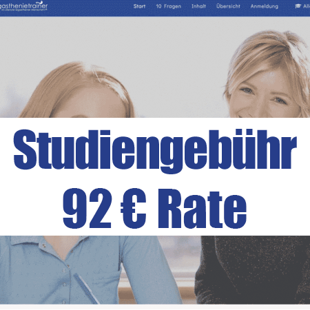 Studium Rate 92 Euro