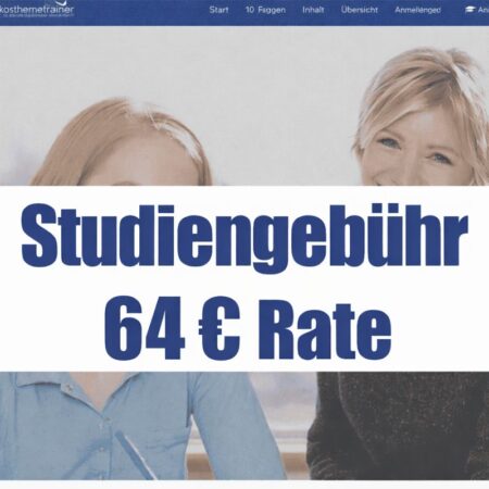 Studiengebühr 64 € Rate