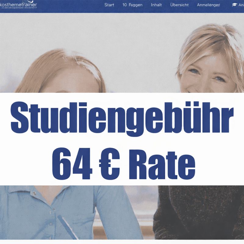 Studiengebühr 64 € Rate